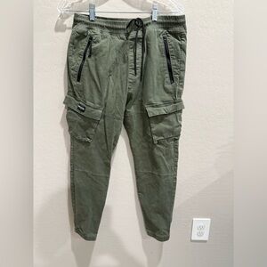 Hollister Men's Olive Green Cargo Jogger Pants size small